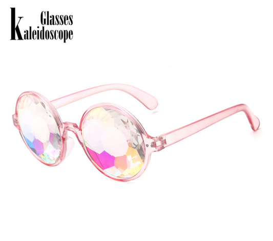 Kaleidoscope Glasses Pink - Rainbow Lenses
