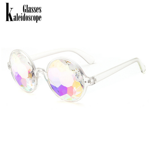 Kaleidoscope Glasses Clear - Rainbow Lenses